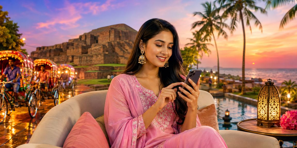 ঢাকায় রিকশার পাশে মোবাইল পেমেন্টে হাই রোলার ডিপোজিট করছেন একজন খেলোয়াড়